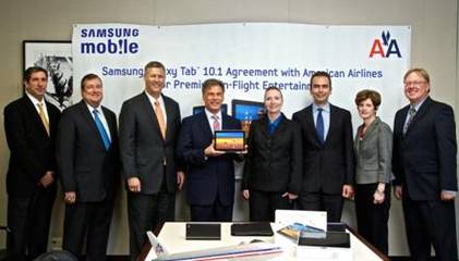 三星移動與美國航空達成戰略合作，開啟機上移動設備銷售新篇章